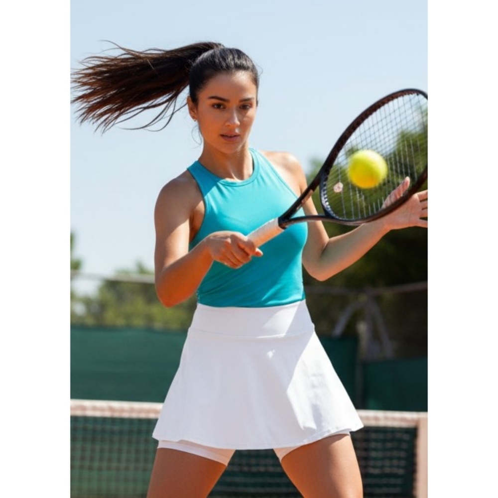 Persit High Waisted Skort Whitw Size M